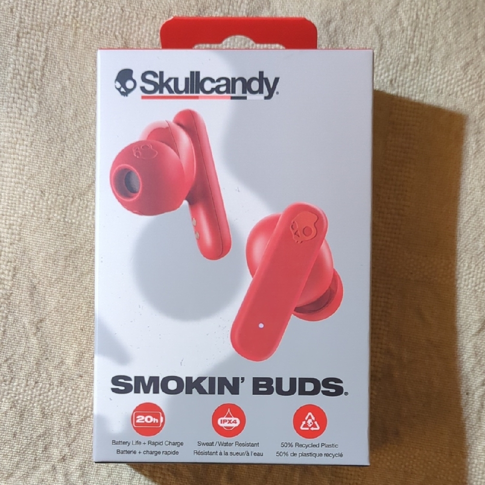 Skullcandy Smokin' Buds Red Wireless Earbuds